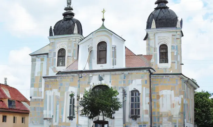 kostel svatého Jana Nepomuckého (Rožmitál pod Třemšínem) – noc