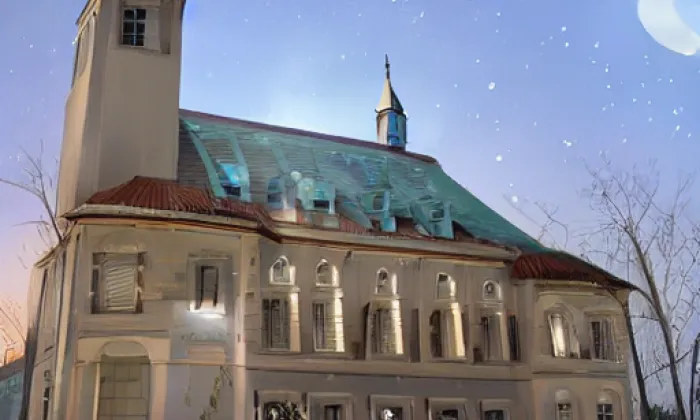Kostel svatého Jana Nepomuckého (Stará Bělá) – noc
