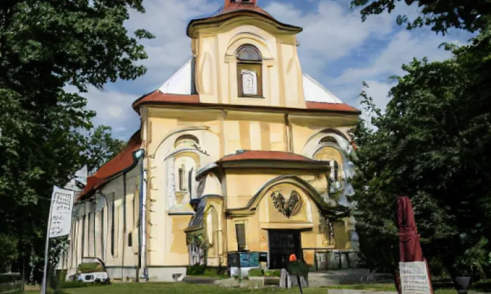 Kostel svatého Jana Nepomuckého (Svatý Jan) – akvarel