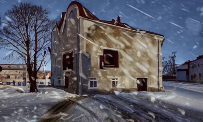 Kostel svatého Jana Nepomuckého (Vrkoslavice) – winter