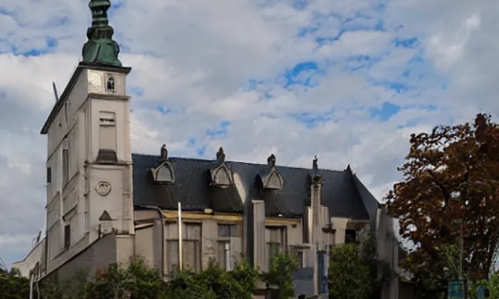 Kostel svatého Jiří (Bludov) – jaro