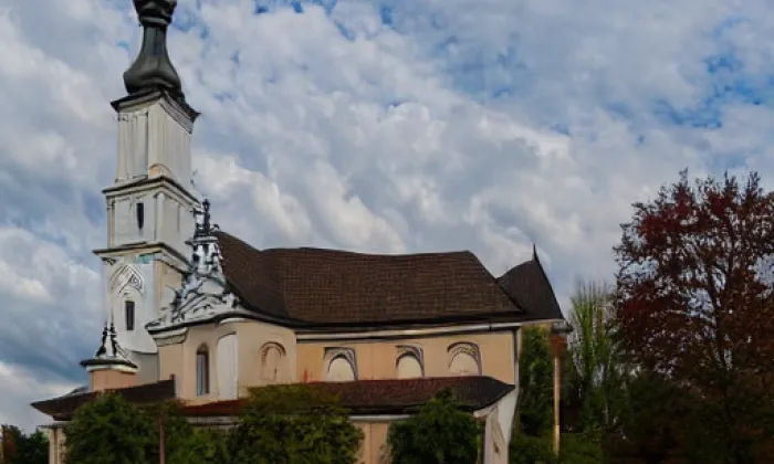 Kostel svatého Jiří (Bludov) – zima