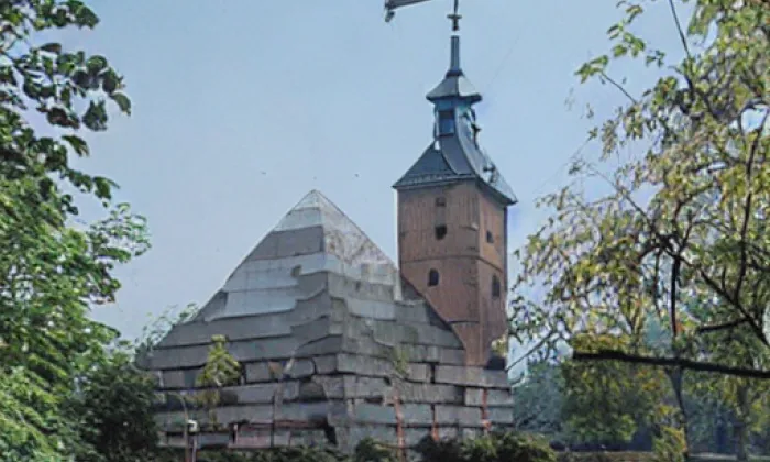 Kostel svatého Jiří (Doubravka) – akvarel