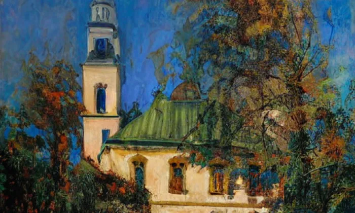 Kostel svatého Jiří (Hloubětín) – summer