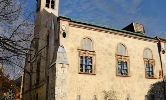 Kostel svatého Jiří (Hradsko) – akvarel