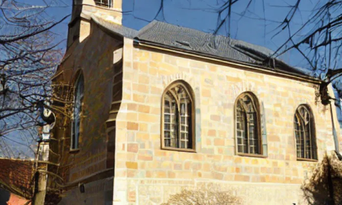 Kostel svatého Jiří (Hradsko) – winter