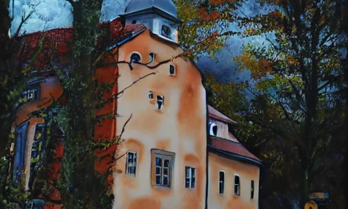 Kostel svatého Jiří (Jevany) – autumn