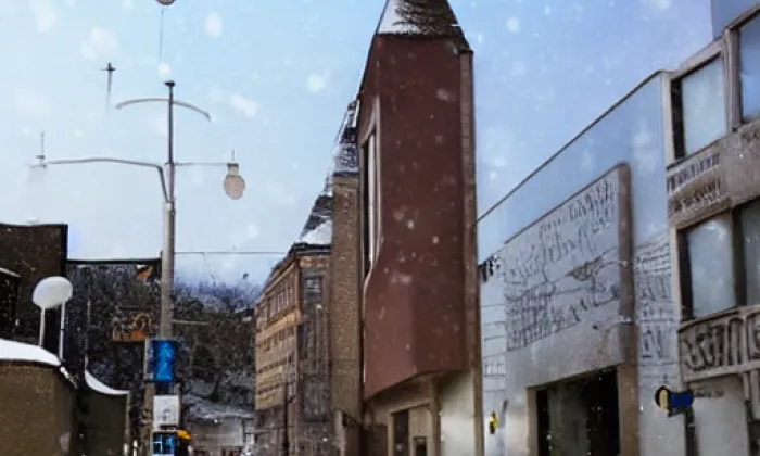 Kostel svatého Jiří (Lubnice) – winter