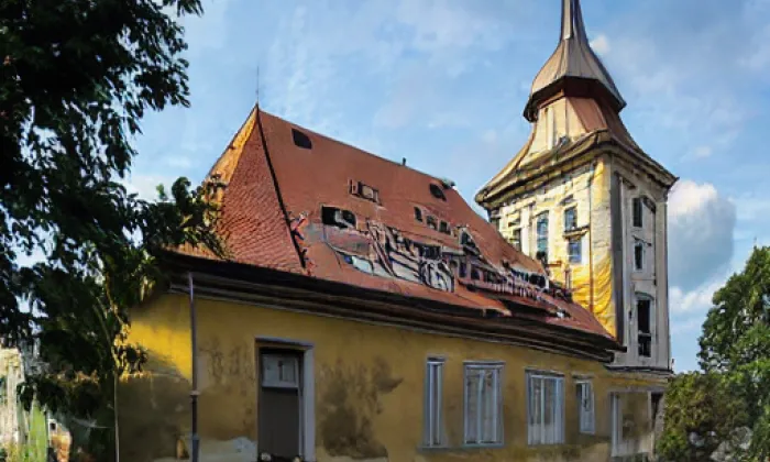 Kostel svatého Jiří (Lukov) – jaro