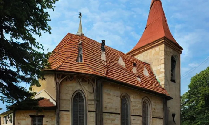 Kostel svatého Jiří (Lukov) – léto