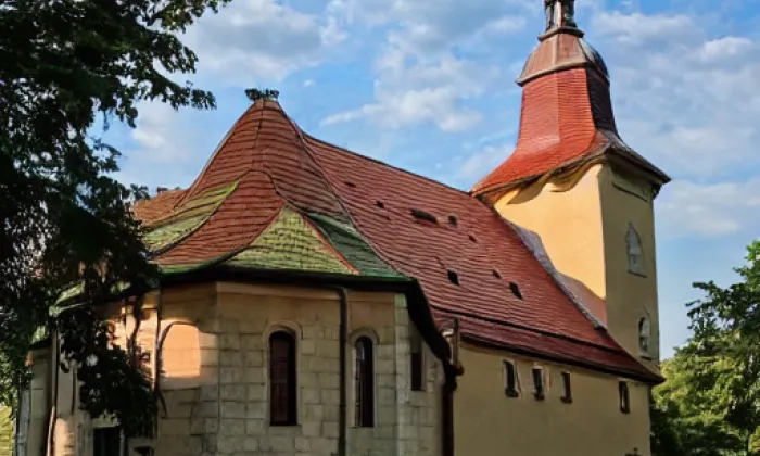 Kostel svatého Jiří (Lukov) – zima