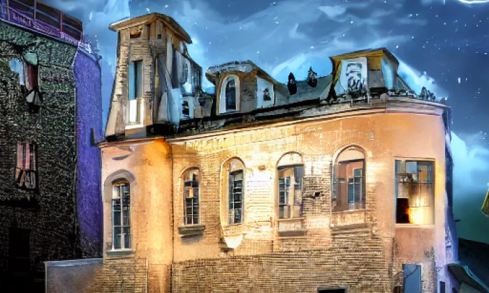 kostel svatého Jiří (Náklo) – noc