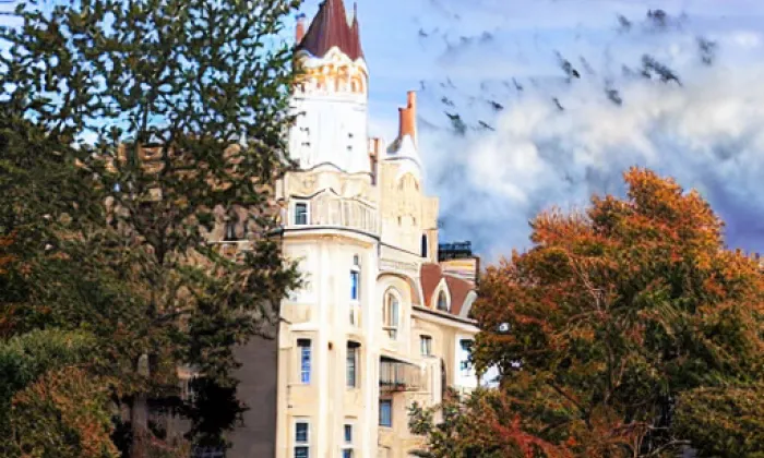 kostel svatého Jiří (Olší) – autumn