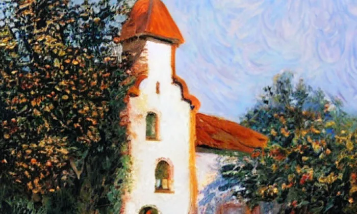 kostel svatého Jiří (Olší) – spring