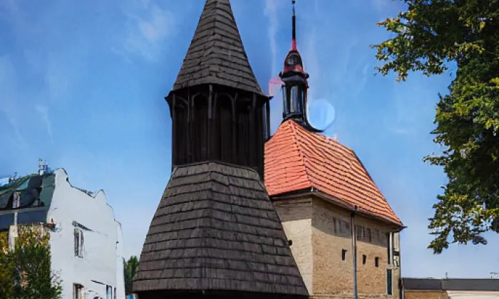 Kostel svatého Jiří (Psinice) – podzim