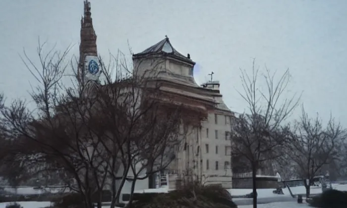 Kostel svatého Jiří (Purkarec) – winter