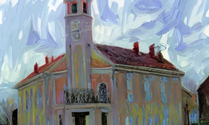 kostel svatého Jiří (Starovice) – jaro