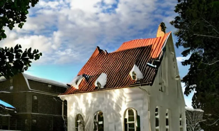 Kostel svatého Jiří (Vrané nad Vltavou) – winter
