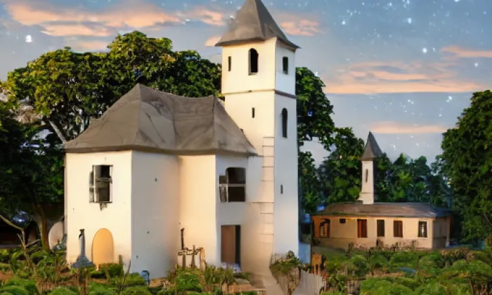 Kostel svatého Jiří a svatého Martina – noc