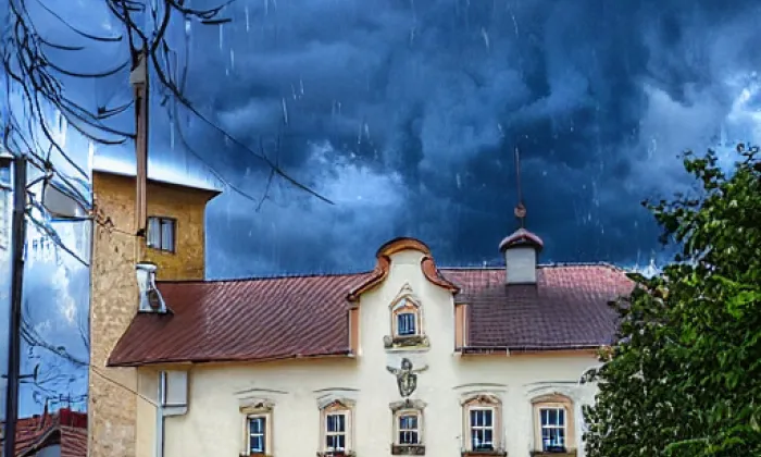 Kostel svatého Jiří v Chřibské – autumn