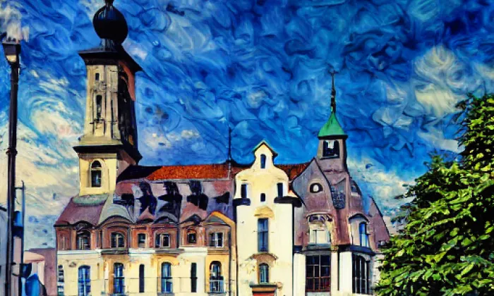 Kostel svatého Jiří v Chřibské – summer