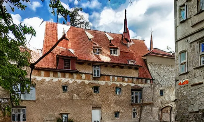 Kostel svatého Jiří v Hradešíně – autumn