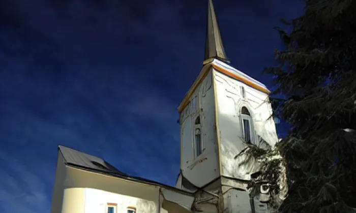 kostel svatého Jiří v Malejovicích – zima