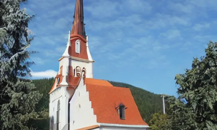 kostel svatého Jiljí (Újezd u Tišnova) – zima