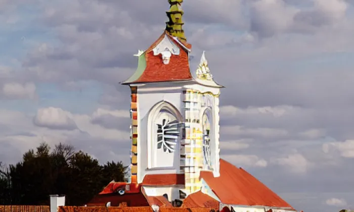 Kostel svatého Jiljí (Bulhary) – jaro