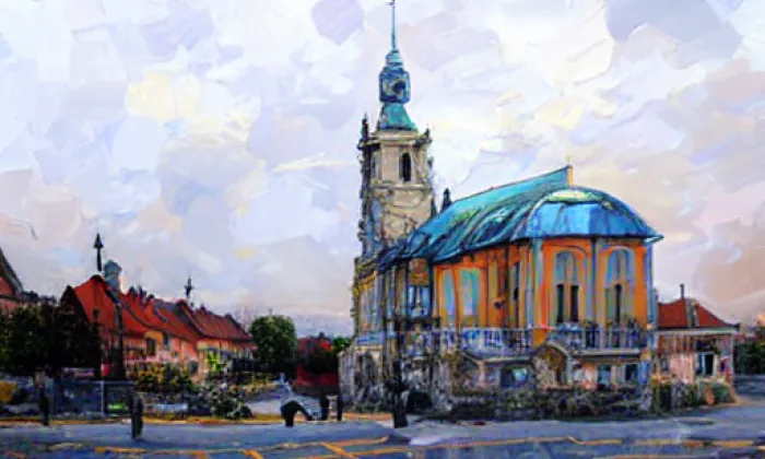 Kostel svatého Jiljí (Dvorce) – summer