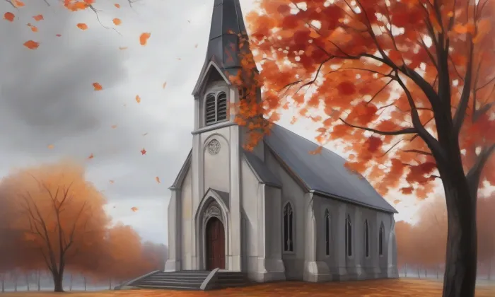 kostel svatého Jiljí (Kobeřice u Brna) – autumn