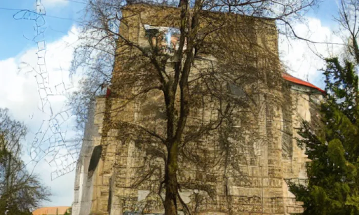 Kostel svatého Jiljí (Mělnice) – noc