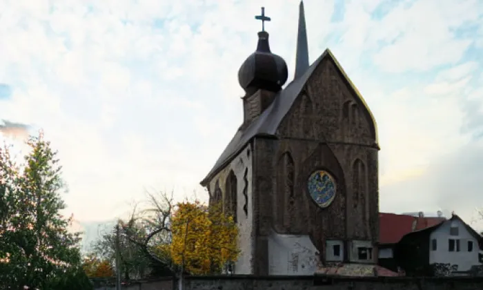 Kostel svatého Jiljí (Markvartice) – akvarel