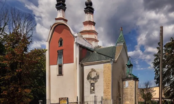Kostel svatého Jiljí (Nebužely) – jaro