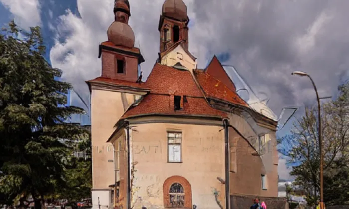 Kostel svatého Jiljí (Nebužely) – léto