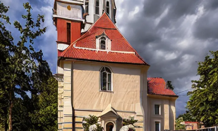 Kostel svatého Jiljí (Nebužely) – zima