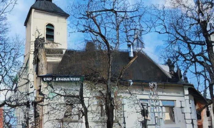 kostel svatého Jiljí (Ruda) – jaro