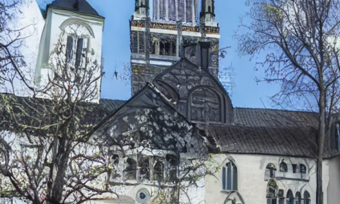 kostel svatého Jiljí (Ruda) – léto