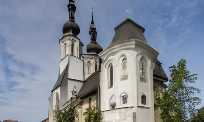 Kostel svatého Jiljí (Teplá) – zima