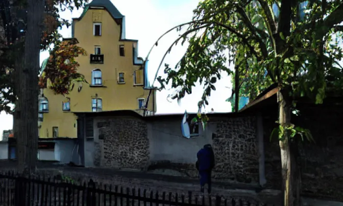 Kostel svatého Jiljí (Všebořice) – akvarel