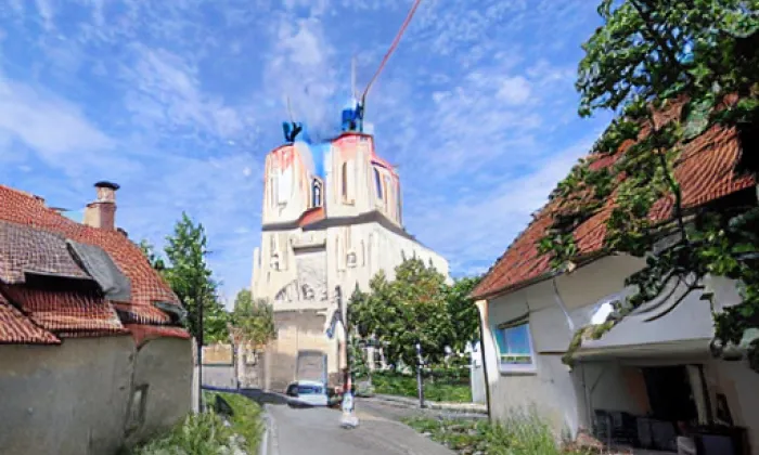 Kostel svatého Jiljí (Vinařice) – autumn