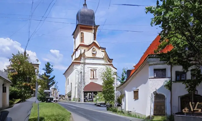 Kostel svatého Jiljí (Vinařice) – winter