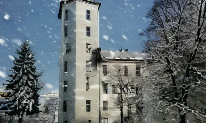 kostel svatého Jiljí (Zbraslav) – winter