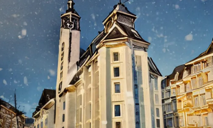 kostel svatého Jiljí a Panny Marie Královny – winter