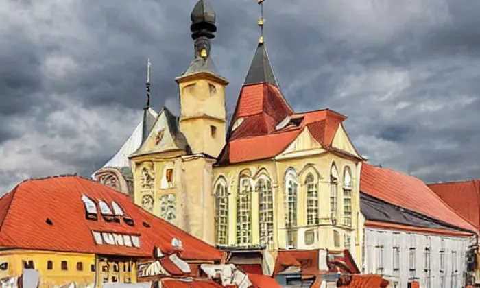 Kostel svatého Jiljí v Praze – zima