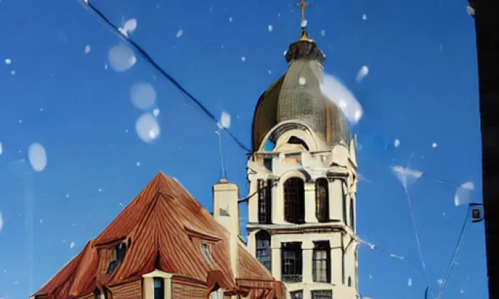Kostel svatého Jošta (Český Krumlov) – winter