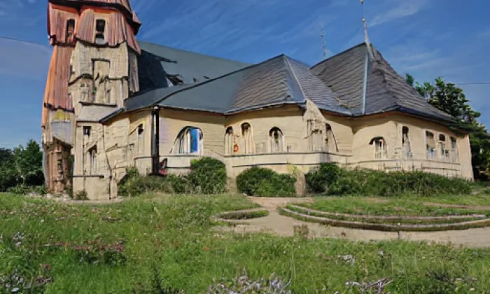 Kostel svatého Josefa (Dubenec) – akvarel