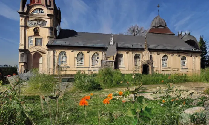 Kostel svatého Josefa (Dubenec) – noc