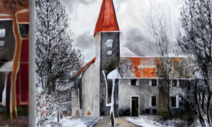 Kostel svatého Josefa (Krásná Lípa) – autumn
