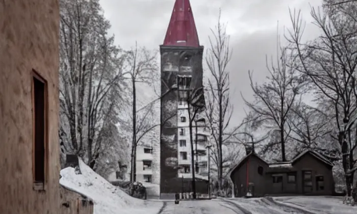 Kostel svatého Josefa (Krásná Lípa) – winter